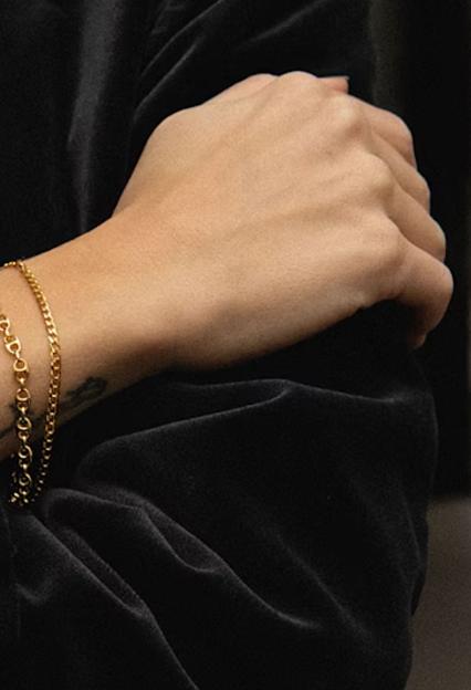 Maria Black Saffi Bracelet Small Gold HP